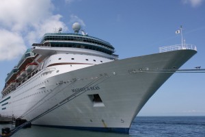 Royal Caribbean's Majesty of the Seas cruising to the Bahamas